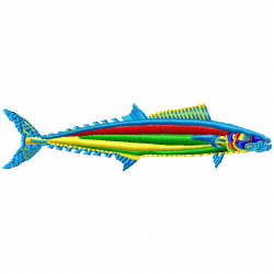 Fishes Embroidery Design 9 Fishes Embroidery Design 9